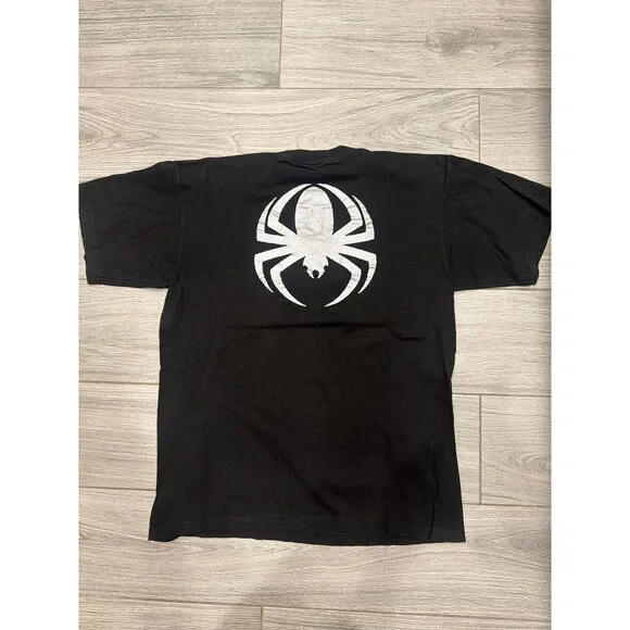 2000 Cold Band T-Shirt Logo Double Sided Giant XL Black Y2K Spider - Picture 3 of 4